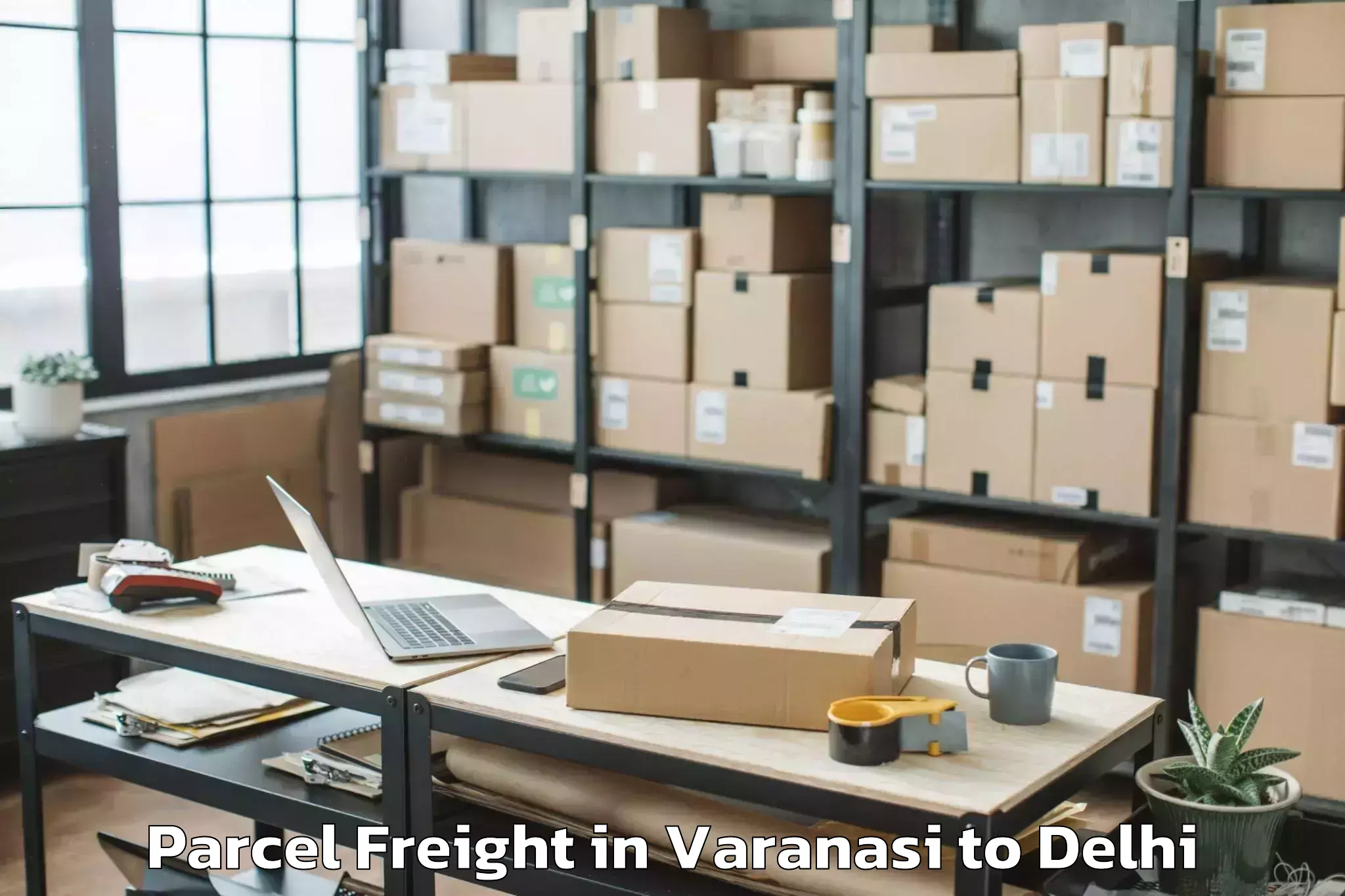 Professional Varanasi to Iit Delhi Parcel Freight